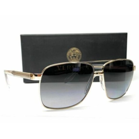 Versace Men's Gold and Grey Gradient Sunglasses! - Picture 3 of 3